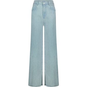Licht blauwe wide leg jeans met splitjes - Homage