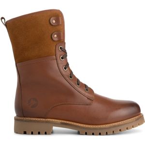 Travelin - Jostedal - Veterboots - Cognac - Wolgevoerd
