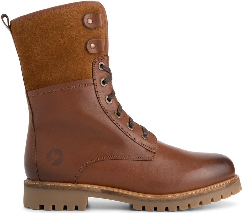 Travelin - Jostedal - Veterboots - Cognac - Wolgevoerd