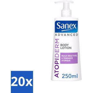 20 x Sanex Geavanceerd - Atopiderm - Bodylotion - 250 ml - Atopiderm - Huidbarrière - Voedende Oliën