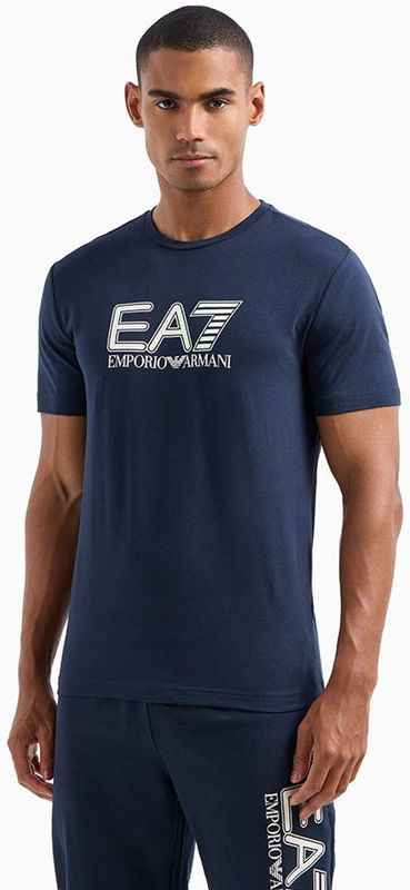 EA7 Emporio Armani - T-shirt - Blauw - Korte Mouwen - Man