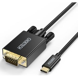 Choetech USB Type-C naar VGA kabel -1080P -  1.8 meter - Zwart