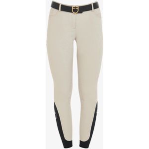 Equestro Dames Zomer Rijbroek Zenda Knie Grip M Frost Grey