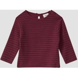 s.Oliver - T-Shirt - Zwart - Longsleeve - Ronde Hals - Glitterstrepen