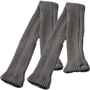 Lange Beenwarmers Voor Dames - Dames Meisjes Winter Gehaakte Gebreide Beenwarmers - Warm en Rekbaar - 1 Paar - Winter Outfits Zwart