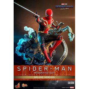 Hot Toys Spider-Man Integrated Suit 1:6 Scale Deluxe Figure - Hot Toys - Spider-Man No Way Home Figuur