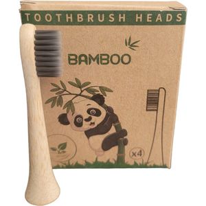 Bamboe Opzetborstels geschikt voor Philips Sonicare - Milieuvriendelijke verpakking - 4 stuks