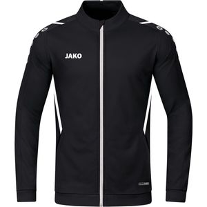 Jako - Polyester Jacket Challenge Kids - Zwart Trainingsjack-164
