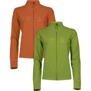 DUO-PACK Dames Sweatshirt van ons merk Thousand Islands Oranje/Groen: Maten - S