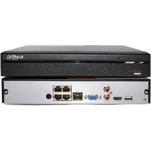 Dahua - NVR2104HS-P-4KS3 - IP NVR - 4-kanaals - 12MP - Met 4 PoE-poorten