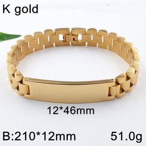 Smalle rolex schakel goud armband staal lengte 21 cm 4946 GRATIS graveren naam