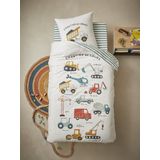 Vertbaudet - Set Dekbedovertrek + Kussensloop - QUEL CHANTIER! - Voor Kinderen