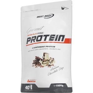 Gourmet Premium Pro Protein 1kg BANANA-CHOCOLATE CHIP - time-released eiwit met een matrix van whey, melk en ei-eiwit | Best Body