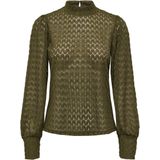 Jacqueline de Yong - Jdyavery Lace Top - T-shirt - Dark Olive - Dames