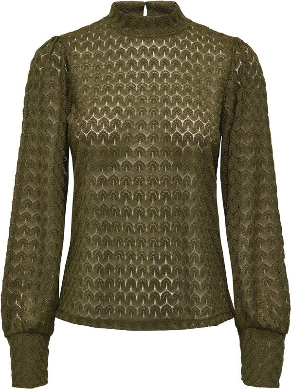 Jacqueline de Yong - Jdyavery Lace Top - T-shirt - Dark Olive - Dames