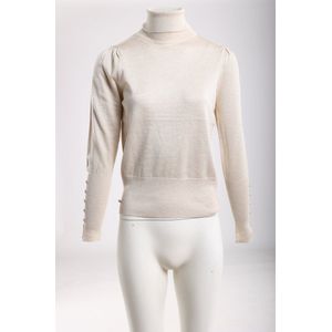 Nukus - Sylvia Pullover - Lurex Trui - Zand