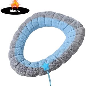 Livano Wasbare Toiletbril Cover - Wc Bril Hoes - Toiletbril - Wc Deksel - Toiletafdekking - Verwarmde Wc Bril - Blauw