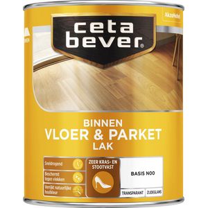 CetaBever Vloer- & Parketlak - Transparant Zijdeglans - Black Wash - 1 liter
