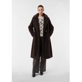 comma - Outdoor-Mantel - Polyester - Met Dubbele Rij Knopen - Zwart