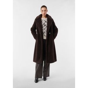 comma - Outdoor-Mantel - Polyester - Met Dubbele Rij Knopen - Zwart