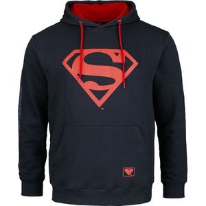 Superman Superman Logo Heren Trui met capuchon - marineblauw - S