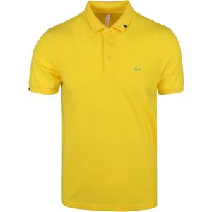 Sun68 - Gele Polo - Modern-fit - Heren Poloshirt Maat 3XL