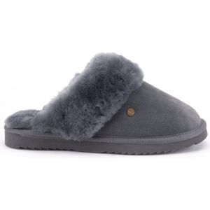 Warmbat Flurry Suede Dames Pantoffels - Dark grey - Maat 37