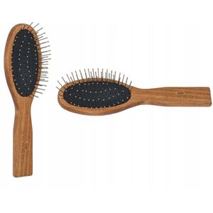 Gorgol Houten Haarborstel met Lucht Kussen en Metalen Pinnen