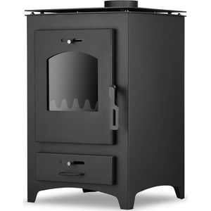 Viking Choice CV Houtkachel - Vrijstaand - 26kW - Staal - Zwart