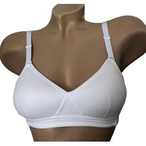 Dames katoenen beha 8865 voorgevormd zonder beugel 75A wit
