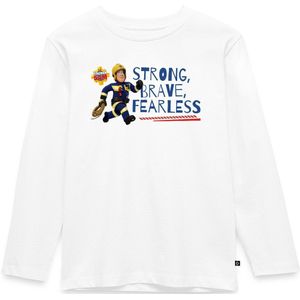 Brandweerman Sam Strong, Brave, Fearless Premium T-Shirt Kinderen Met Lange Mouwen