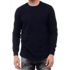 RustyNeal - Heren Trui - Marine - Longsleeve - Modernfit