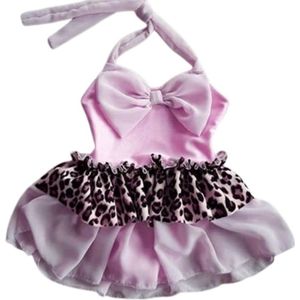 Maat 56 Zwempak roze tijgerprint strik dierenprint Baby en kind zwemkleding roze badpak