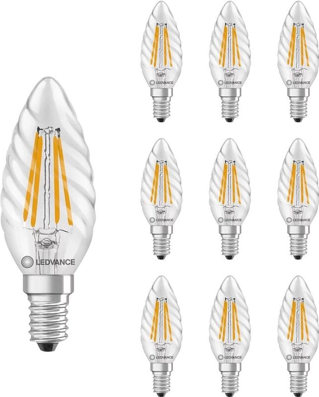 Ledvance - LED Kaarslamp E14 - 3.4W - 470lm - 2700K - 10 stuks