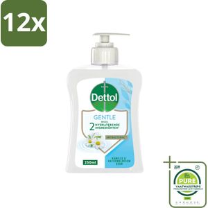 Dettol - Handzeep - Gentle - Kamille & Katoenbloesem - 250 ml - Voordeelverpakking - 12 stuks - Handzeep - Antibacterieel