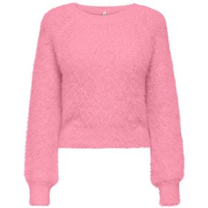 ONLY - ONLLULU LS RIB SHORT O-NECK CC KNT - Gebreide Pullover - Dames