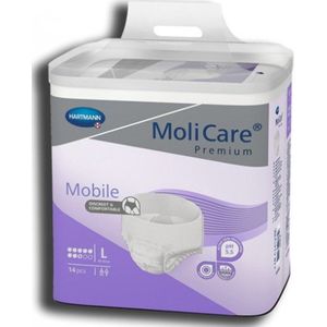 MoliCare - Premium Mobile - Incontinentiebroekjes - Wit - 14 Stuks - 8 Drops - Maat L (100-150 cm heupomtrek)