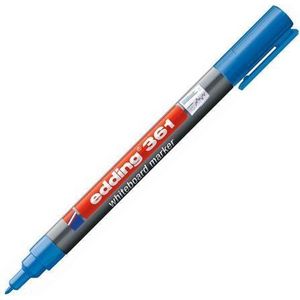 Viltstift edding 361 whiteboard rond 1mm blauw | Omdoos a 10 stuk | 10 stuks