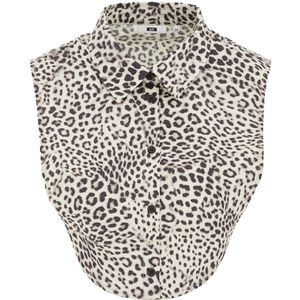 WE Fashion Dames kraag met luipaardprint