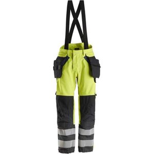 Snickers 6568 ProtecWork, Waterproof Shell Broek Klasse 2 - High-Vis Geel/Donker blauw - S