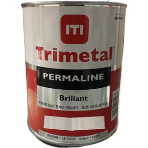Trimetal Permaline Brillant - Superglanzende aflak solventbasis - RAL 9010 pure white ( gebrokenwit) - 1 L