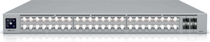 Ubiquiti - UniFi Switch USW-Pro-XG-48 - Netwerkschakelaar - Grijs - 48 Poorten - 10 Gbit/s