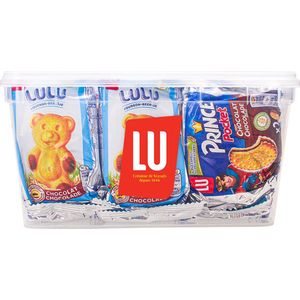 LU kids mix: Lulu chocolade beertjes & Prince Pocket duo chocolade koekjes - 15 stuks - 500g