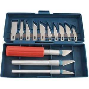 Scalpel Mes Set - Scalpelmes Hobbymes - Precisie Scalpelmesjes - Scalpelhouder Met Reserve Precisie Messen Precisiemes -  - Hobbymesjes Set