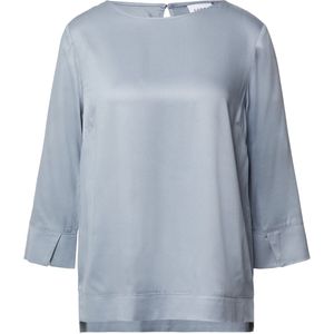 comma - Blouse - Viscose - 3/4-mouwen - Ronde Hals - Splitdetails