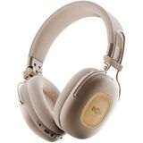 House of Marley Positive Vibration Rebel ANC OverEar Koptelefoon – Bluetooth Hoofdtelefoon - 130 uur Afspeeltijd – Bluetooth 5.4 – Comfortabel Design – Ecofriendly materialen – 40 MM Drivers - Cream