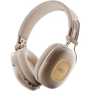 House of Marley Positive Vibration Rebel ANC OverEar Koptelefoon – Bluetooth Hoofdtelefoon - 130 uur Afspeeltijd – Bluetooth 5.4 – Comfortabel Design – Ecofriendly materialen – 40 MM Drivers - Cream