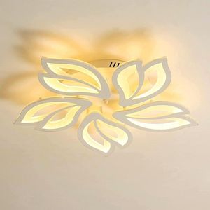 Goeco Plafondlampen - creatieve - bloemblaadje - LED - Moderne - wit - 65W - 58CM