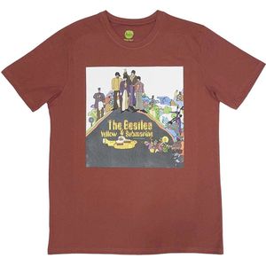 The Beatles - Yellow Submarine Album Cover Heren T-shirt - L - Rood