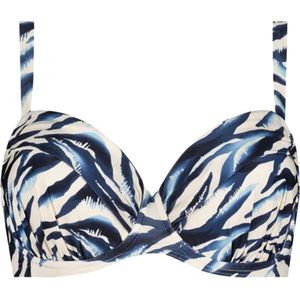 Cyell Wavy Water bikini top dames blauw dessin